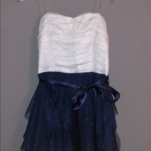 Blue homecoming dress